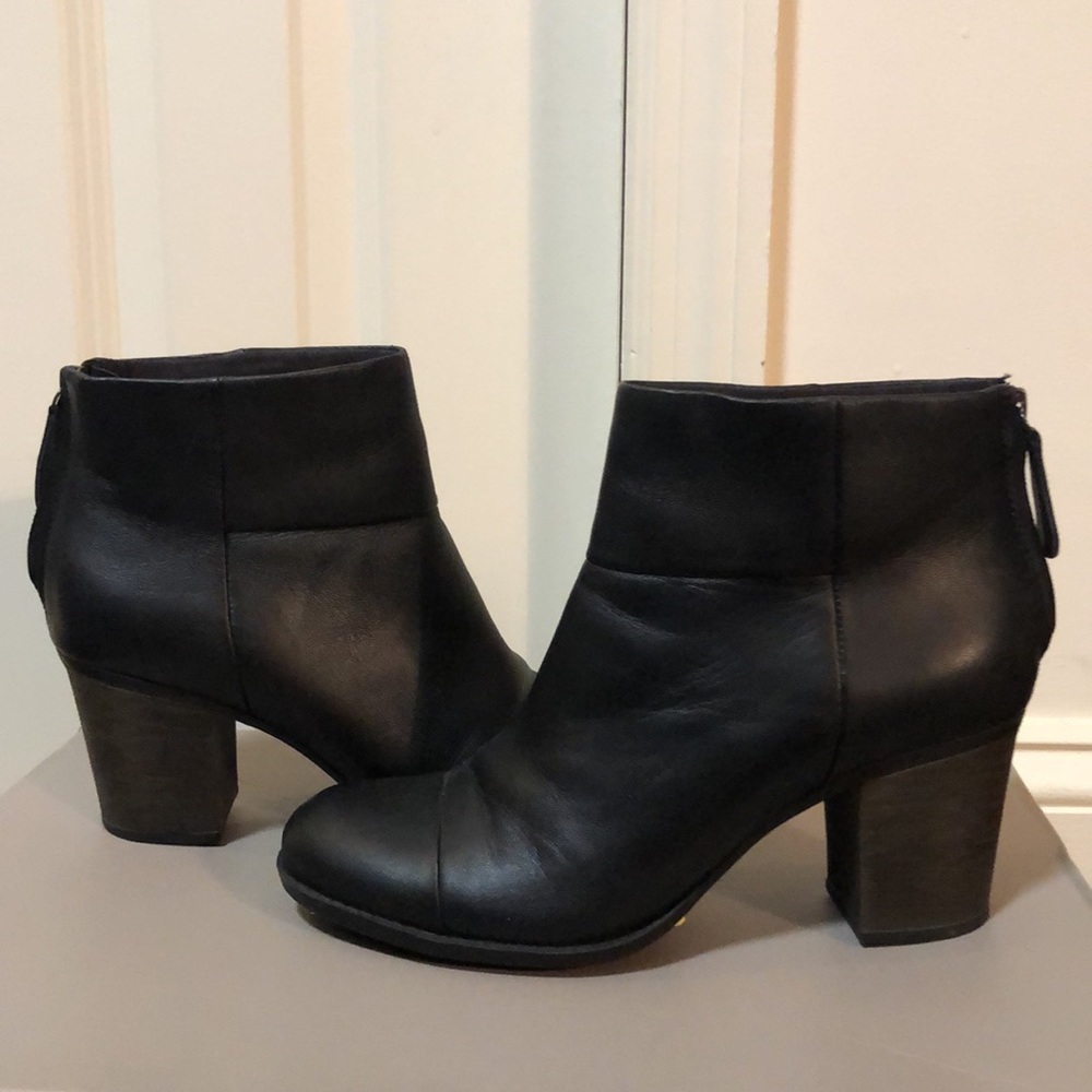 Clarks Leather Heeled Booties